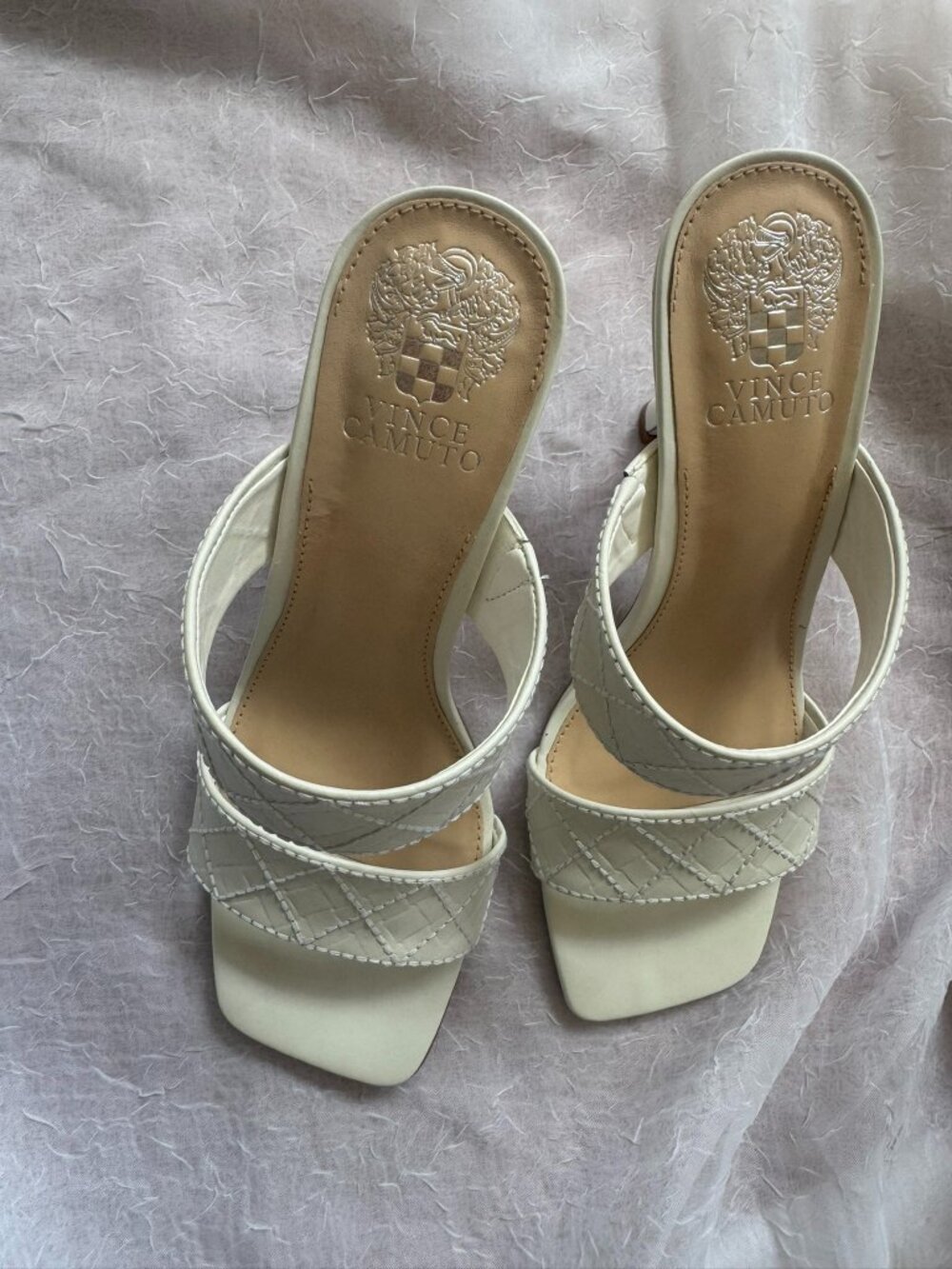 Vince Camuto Quilted Slide Heels